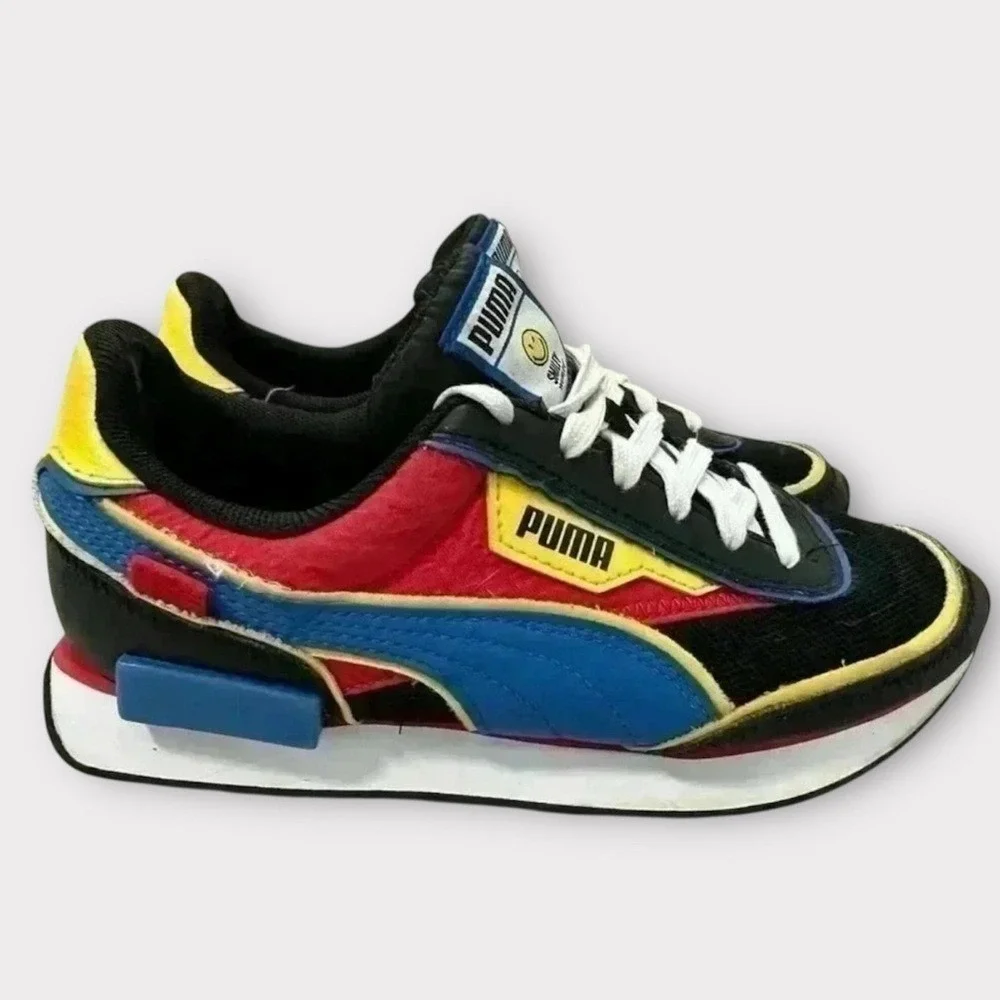 Puma Future Rider Smiley World Kids Multi Color Casual Shoes Sneakers Size 5C